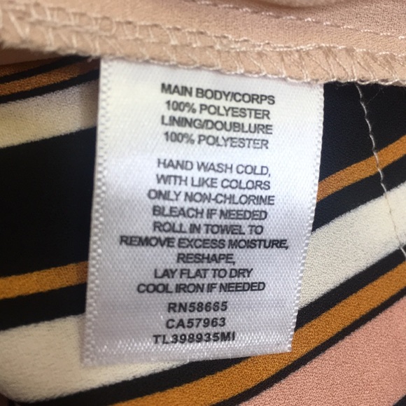 Leith Strapless Striped Wide Leg Jumpsuit Size Large - Picture 13 of 13